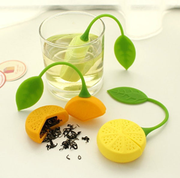 Reuseable Foof safe Silicone Yellow Lemon Shape Tea