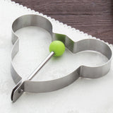 Stainless steel form for frying egg