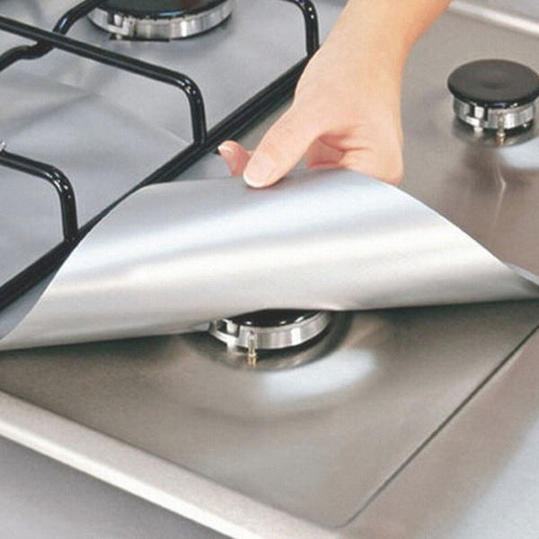 Reusable Foil Gas Hob Range Stovetop Burner Protector