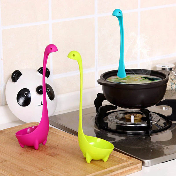 Creative cooking pots dinosaur soup spoon