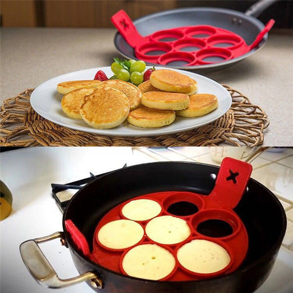 Non Stick Pancake Pan Flip Breakfast Maker Egg Omelette