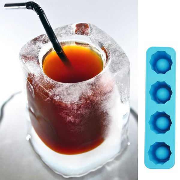 Ice Cube Tray Mold Makes Shot Glasses Ice